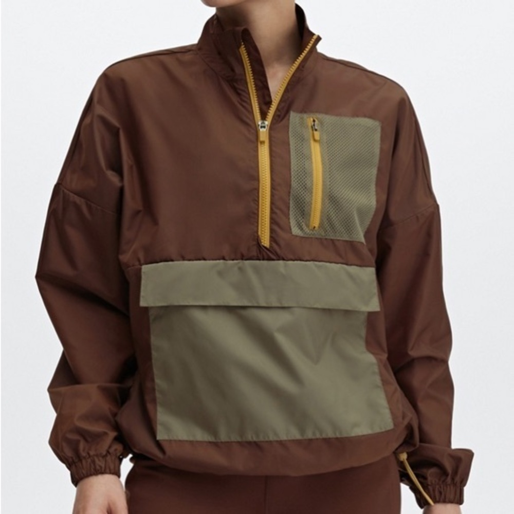 Fabletics || NWT Shawn Cropped Half-Zip Jacket (S)